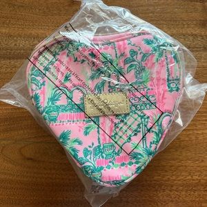 NWT Lilly Pulitzer Birthday GWP Heart Zippered Pouch